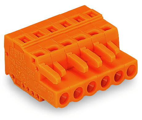 WAGO 231-318/102-000 231-318/102-000 WAGO - 1-conductor female connector; CAGE CLAMP®; 2.5 mm²; Pin spacing 5.08 mm; 18-pole; with integrated end plate; 2,50 mm²; orange 231-318/102-000 on Powermatic Associates