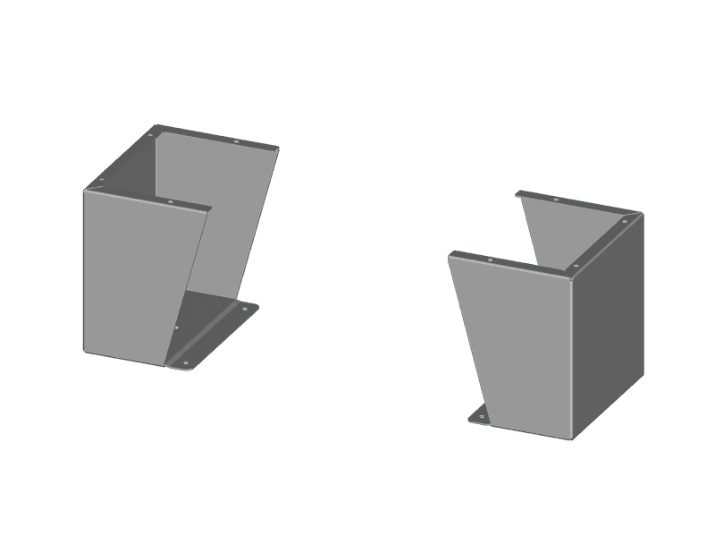 Saginaw Control SCE-FK1516 Kit, Floor, Height:15.00", Width:16.00", Depth:9.12", ANSI-61 gray powder coat. SCE-FK1516 on Powermatic Associates