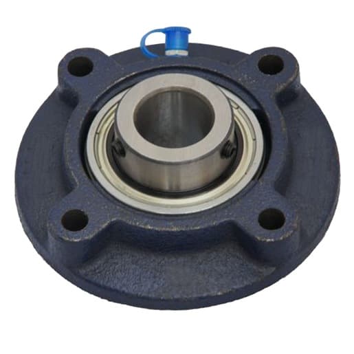 NSK MFC50 Flange Block Bearing; 4 Bolt Round Flange Cartridge; 50MM Bore; 138MM Bolt Circle Diameter; 96.5MM Bolt Spacing; 1 Piece Solid; Set Screw; Cast Iron; Ball Bearing; Relubricatable; Contact Seal MFC50 on Powermatic Associates