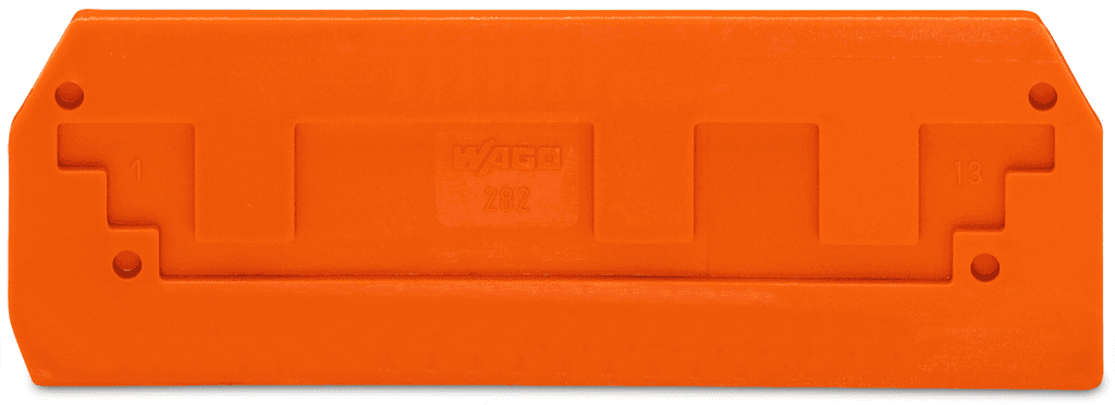 WAGO 282-339 282-339 WAGO - End and intermediate plate; 2.5 mm thick; orange 282-339 on Powermatic Associates