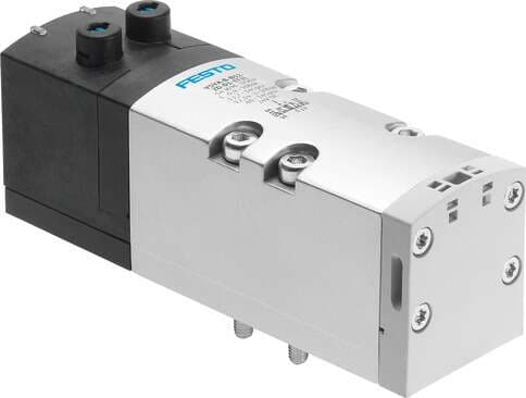 Festo 543692 solenoid valve VSVA-B-T32U-AZD-D1-1T1L For valve terminal VTSA. Valve function: 2x3/2 open, monostable, Type of actuation: electrical, Width: 42 mm, Standard nominal flow rate: 1200 l/min, Operating pressure: 3 - 10 bar 543692 on Powermatic Associates